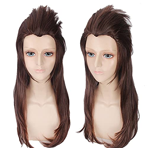 ydound Anime Coser Spiel Sally Gesicht Sallyface Larry Perücken 65cm Lange Braun Stil Hitzebeständige Haar Cosplay Perücke + Perücke Kappe von ydound