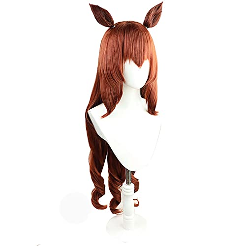 ydound Anime Coser Wig Anime Cosplay Perücken Pretty Derby Maruzensky Cosplay Perücken mit kostenloser Perücke (Farbe: Schwarz) (Color : Black) von ydound