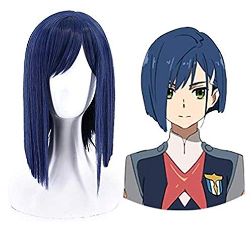 ydound Anime Coser Wig Darling in Le Franxx 015 Cosplay Perücken Cosplay Ichigo Kurze synthetische Perücken Perucas Cosplay Perücke + Perücke 24 cm 24 cm von ydound
