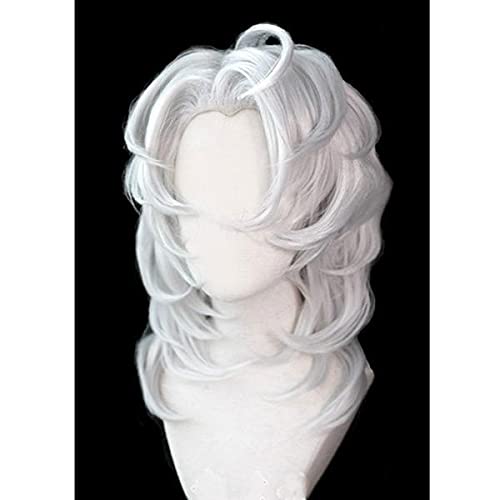 ydound Anime Coser Wig Demon Slayer KIMETSU No Yaiba Ayaki Rui Cosplay Wig Spider Silver Long Stroit Synthetic Hair + Wig Free Cap One Size Beige (Colour: Beige, Size: One Size) von ydound
