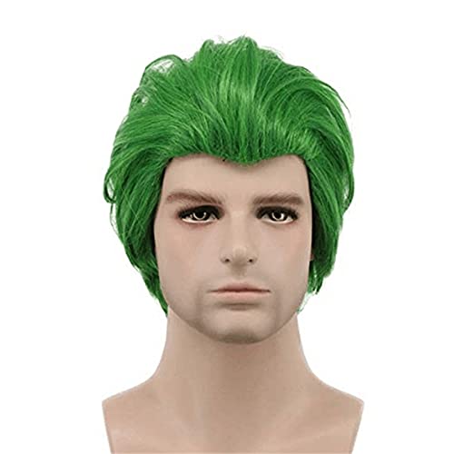 ydound Anime Coser Wig Joker Movie Clown Batman Joker Perücke Cosplay Joaquin Phoenix Curly Grün Kunsthaar Männer Halloween Kostüm für Frauen von ydound