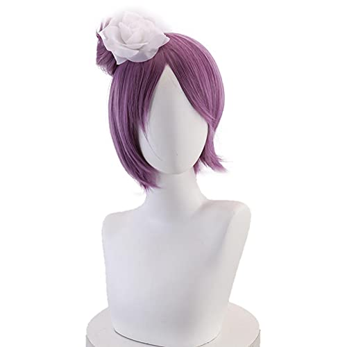 ydound Anime Coser pruik Anime Akatsuki Konan Purple Perücke Cosplay Hitzebeständige Haare + Perücke Cap + Haarzubehör Halloween Party Rollenspiel Requisiten von ydound