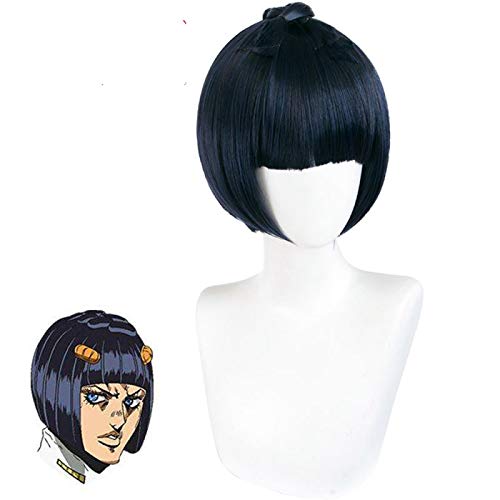 ydound Anime Coser pruik Anime JoJo' s Bizarre Adventure Rolle Perücke Bruno Bucciarati Cosplay Perücke Spezielle Blaue und Schwarze Mischfaser-Synthetikfaser-Synth ydound Anime Coser pruik Anime JoJo' s Bizarre Adventure Rolle Perücke Bruno Bucciarati Cosplay Perücke Spezielle Blaue und Schwarze Mischfaser-Synthetikfaser-Synth von ydound