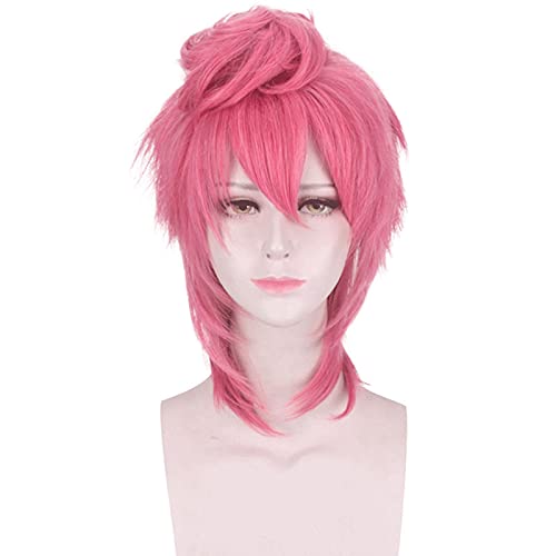 ydound Anime Coser pruik Cosplay Perücke JoJo. Bizarre Adventure Trish UNA Spice Girl Golden Wind Head Cosplay Perücke Halloween Party Perücken ydound Anime Coser pruik Cosplay Perücke JoJo. Bizarre Adventure Trish UNA Spice Girl Golden Wind Head Cosplay Perücke Halloween Party Perücken von ydound