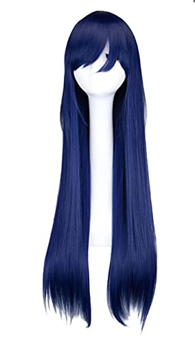 ydound Anime Coser pruik Hinata Hyuga Cosplay Frauen Lange Gerade dunkelblaue Perücke Cosplay Anime Cosplay Perücke Hitzebeständige synthetische Perücken von ydound