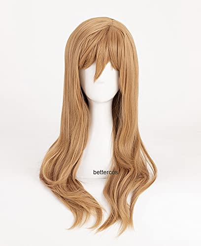 ydound Anime Coser pruik LoveLive Sunshine Kunikida Hanamaru Cosplay Perücken lang braun Hitzebeständige synthetische Haarperücke+ Perücke Kappe von ydound