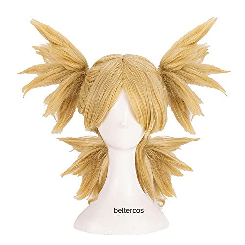 ydound Anime Coser pruik TEMARI NARA Cosplay Perücke Goldene Blonde hitzebeständige synthetische Haarperücke+Perücke-Kappe von ydound