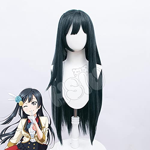 ydound Anime Coser pruik Yuki Setsuna Cosplay Perücke LoveLive PDP Perfektes Traumprojekt Cosplay blau- lila Lange Haarfaser synthetische Perücke+Perücke-Kappe von ydound