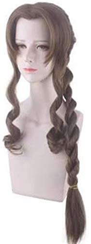 ydound Wig Anime Cosplay Anime Cosplay Perücken 7 FF7 Alice gemischt braun Aerith Gainsborough cos Perücke KEEBON von ydound