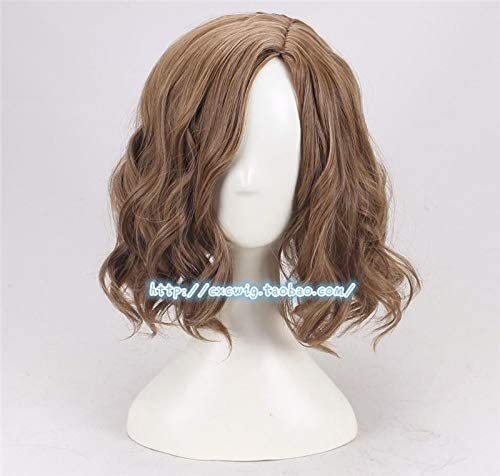 ydound Wig Anime Cosplay Cosplay Sirius braune gewellte Perücke Cosplay Perücke Halloween Rollenspiel Sirius Schwarze Haare Kostüme mit Haarkappe von ydound
