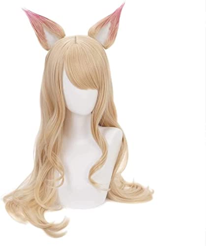 ydound Wig Anime Cosplay Lusha Game Character Perücke LOL Cosplay Perücken Anime Kunsthaar Perücke for Party Karneval, Halloween, Weihnachten von ydound