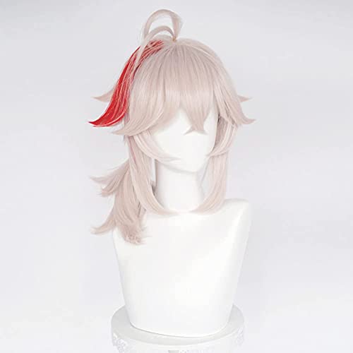 ydound Wig Anime Cosplay Perücke for Genshin Impact, Anime, Flauschige Cosplay-Haare, mit Pony + Kappe (Kazuha) von ydound