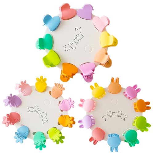 Bunte Mini-Klemmen, Haarklammern, Haar-Accessoire, Haarklammer für Kinder, 30 Stück von yeeplant