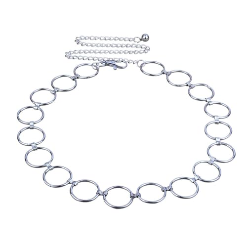 Damen Mode Metall O-Ring Kette Gürtel:Trendy Dekorative Taille Körper Link Zubehör, Metall, Kein Edelstein von yeeplant