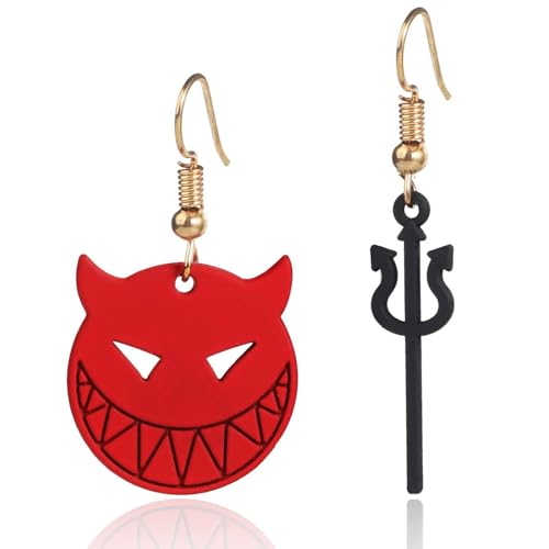 Devil Charm Fashion Drop Ohrringe 1 Paar Halloween Deko Ohrringe, Legierung und Silikon, Kein Edelstein von yeeplant