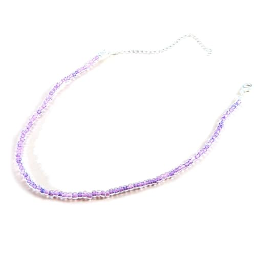 Elegante Schlüsselbein-Perlen-Choker-Halskette für Frauen, einfach, kreativ, modisch, lässig, zierlich, böhmische Perlen, 2, Perlen, Kein Edelstein von yeeplant