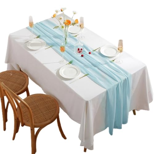 Esstischdekoration: Einfache Tischdecke, 68,6 x 299,7 cm, einfarbiger Tischläufer, Einheitsgröße, Polyester, Ohne Edelstein von yeeplant