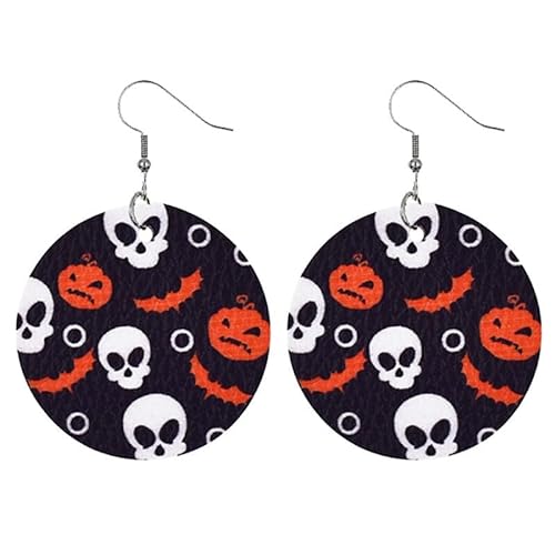 Festive Fashion Earrings Pendant Halloween Novelty Scary Theme Funny Decorative Drop Dangle, xl, Polyester, Kein Edelstein von yeeplant