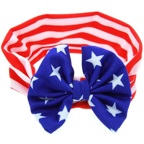 Festliches Karnevals-Stirnband für Kinder – Patriotisches rutschfestes Stoff-Haarwickel, atmungsaktiv für Unabhängigkeitstagsparty von yeeplant