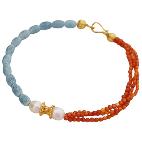 Handgefertigtes böhmisches Perlenarmband für Damen, Natursteine und Kunstperlen, perfekt für Strandurlaub und den täglichen Gebrauch, stilvoll und langlebig von yeeplant