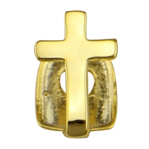 Kreuz-Design Zahngrills für Männer und Frauen in Silber oder Gold, Hip Fashion Single Top und Bottom Teeth Grills von yeeplant