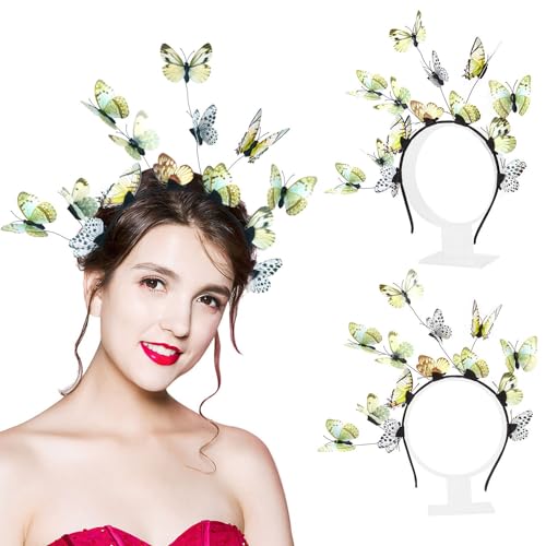 Party-Stirnband, modischer Haarreif für Damen, Schmetterling, Brautschmuck, dekoratives Haarband von yeeplant