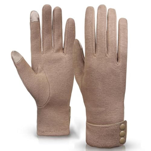Thermo-Touchscreen-Ski-Handschuhe, Outdoor, warm, winddicht, atmungsaktiv, 5, Samt, Kein Edelstein von yeeplant