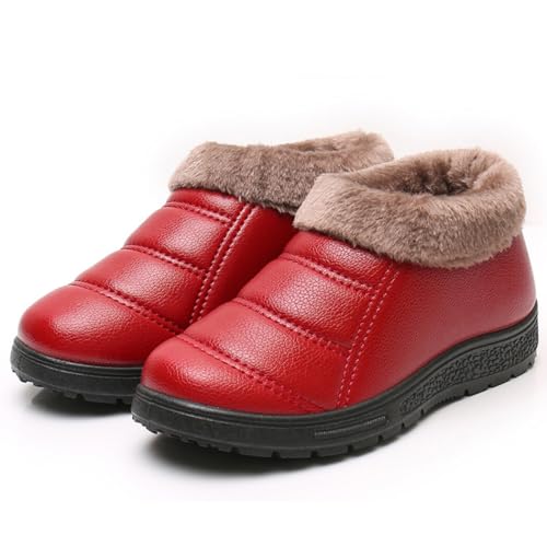 yeeplant Geschlossene Rückseite, schlichte, modische Damen-Hausschuhe: dicke Schuhe, Leder, Kunstleder, atmungsaktiv, Gummi, Outdoor, Apricot Pink, 33 EU von yeeplant