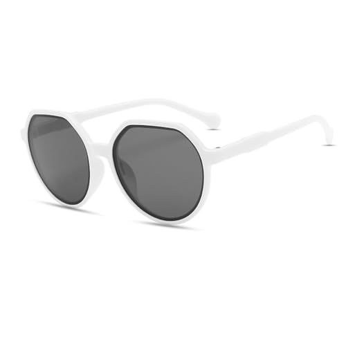 yeeplant Unisex Leichte dekorative Sonnenbrille: Kunststoffschutz, modischer Rahmen – unverzichtbar für Reisen und Autofahren, weiß, Einheitsgröße von yeeplant