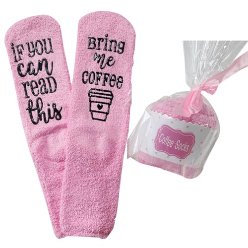 yeeplant Warme flauschige Winter-Schlafsocken für Damen, gemütliche Socken, Pink, 40,5 EU, Pink, 40-41 von yeeplant