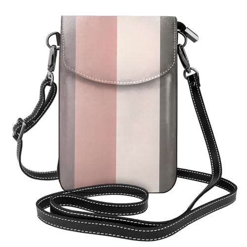 yefan Eine warme und rustikale Farbgestaltung Damen-Umhängetasche, Handy-Geldbörse mit Reißverschluss, Schulter-Handtasche, verstellbarer Schultergurt. von yefan