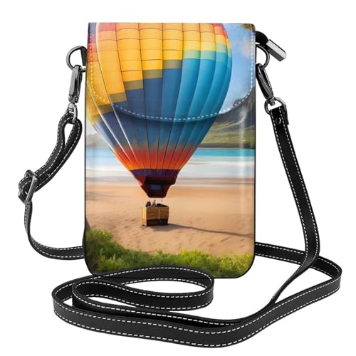 yefan Hawaii Heißluftballon Damen Crossbody Tasche Reißverschluss Handy Geldbörse & Schulterhandtasche Verstellbarer Schultergurt von yefan