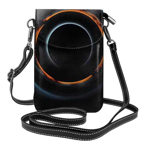 yefan Mysterious Cosmic Damen Crossbody-Tasche mit schwarzen Löchern, Handy-Geldbörse mit Reißverschluss, Schulter-Handtasche, verstellbarer Schultergurt. von yefan