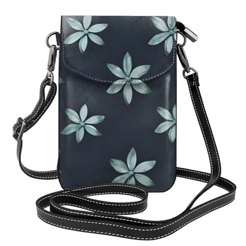 yefan Schöne Camellia Damen-Umhängetasche, Handy-Geldbörse mit Reißverschluss und Schultertasche, verstellbarer Schultergurt. von yefan