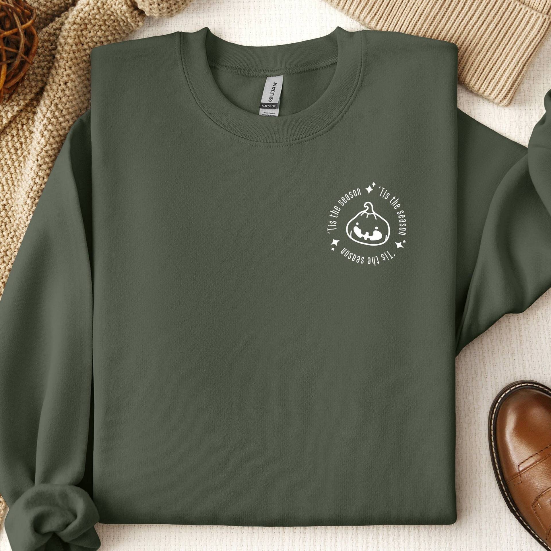 Saison Sweatshirt, Kürbis Pullover, Kürbis, Halloween Rundhalsausschnitt, Gruselige Saison, Benutzerdefinierte Pullover von yellowlittlemonsta