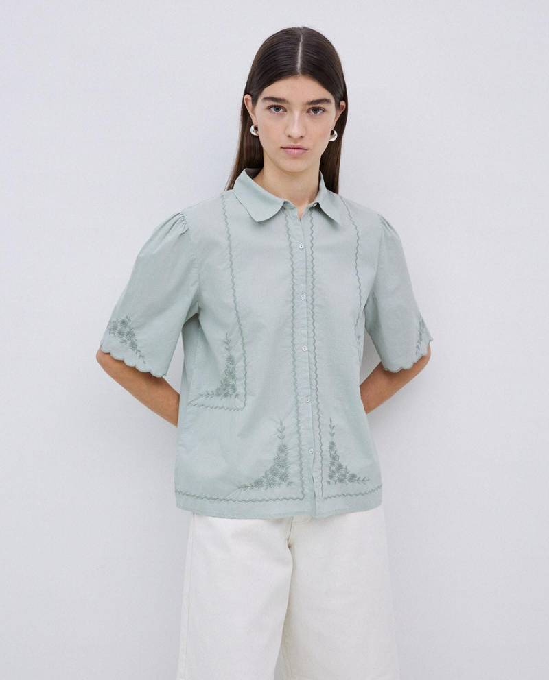 yerse - Bluse mit Halbarm blau - Gr. - M von yerse