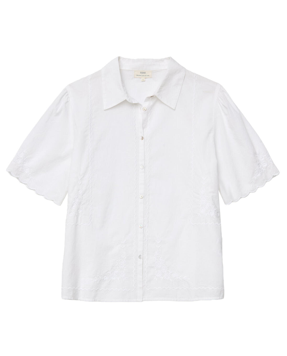 yerse - Bluse mit Halbarm weiß - Gr. - L von yerse