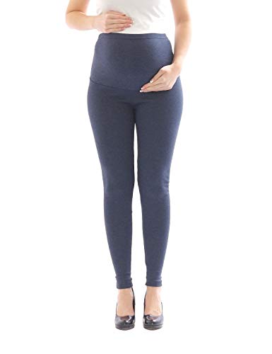 YESET Umstandsleggings Thermo Fleece innen Hose lang Baumwolle Umstand-Leggings Jeans XL von YESET