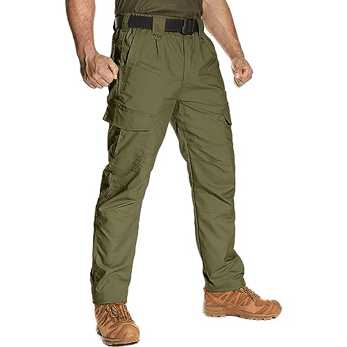 yeyity Cargohose Herren Ripstop Militär Taktische Hose Stretch Outdoor Hosen für Herren Leichte Arbeitshose Männer Wandernhose(9923,Amy Green,30) von yeyity