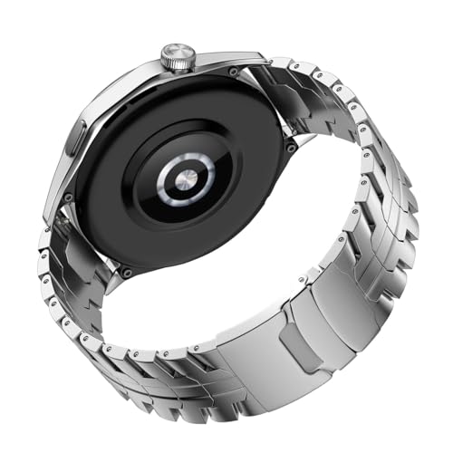 yeziu 22 mm Edelstahlarmband für Huawei Watch Pro GT5 GT4 GT3 Honor GS Pro/GS 3 Uhrenarmband(Silver,Honor GS 3) von yeziu