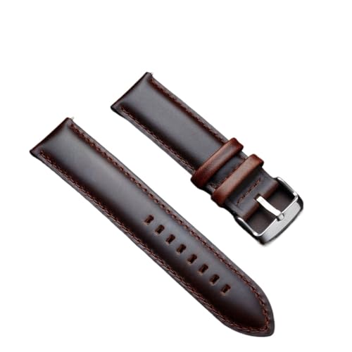 yeziu Echtes Lederarmband für Daniel Wellington Uhrenarmband für DW-Armband(Dark Brown,26mm) von yeziu
