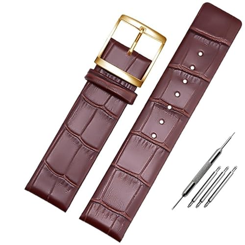 yeziu Für CK K7b211/K7b216/K7b236 K7b Armband aus echtem Leder Uhrenarmband für Männer und Frauen(BBrowng,14mm) von yeziu