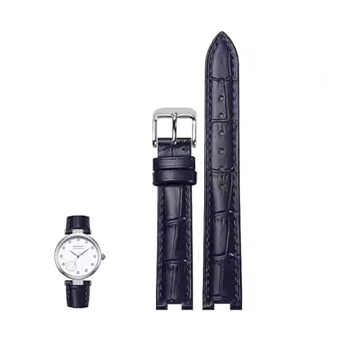 yeziu Gekerbtes Lederarmband für GC PASHA DE Herren- und Damen-Spezialarmband für Rossini(Blues,18-8mm) von yeziu