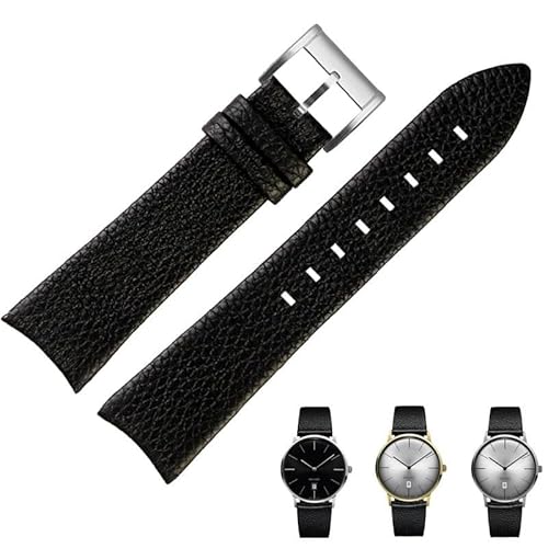 yeziu Herren Leder Uhrenarmband für Hamilton Thinomatic Armband H38735751 Uhrenketten(Blacks,22mm) von yeziu