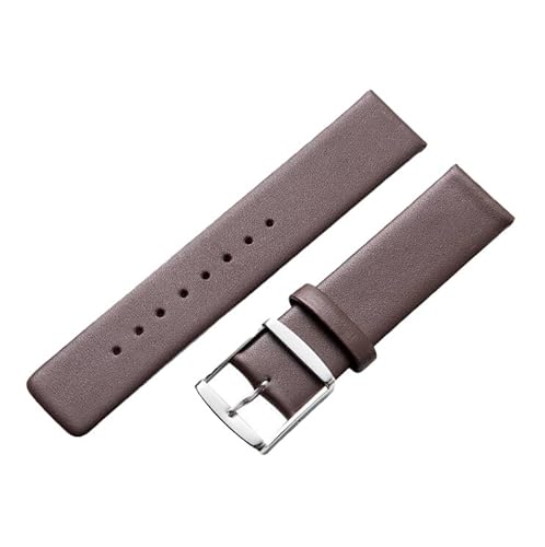 yeziu Kuh Leder Uhrenarmband Soft Brown Ultradünnes Uhrenarmband für CK(18MM) von yeziu