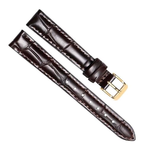 yeziu Leder-Uhrenarmbänder für Daniel Wellington DW Herren- und Damen-Uhrenketten(Browng,17mm) von yeziu