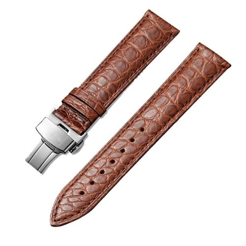 yeziu Leder-Uhrenarmband für Maurice Lacroix Artisan Unisex mit Schmetterlingsschnalle(Brownbs1,21mm) von yeziu
