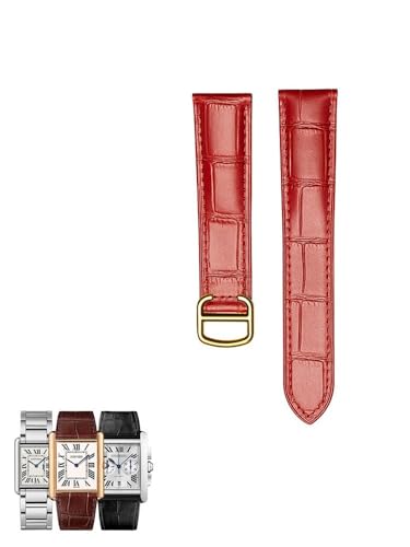 yeziu Lederarmbänder Für Cartier Tank London Solo Clé De Caliber(Redg,22 * 18mm) von yeziu
