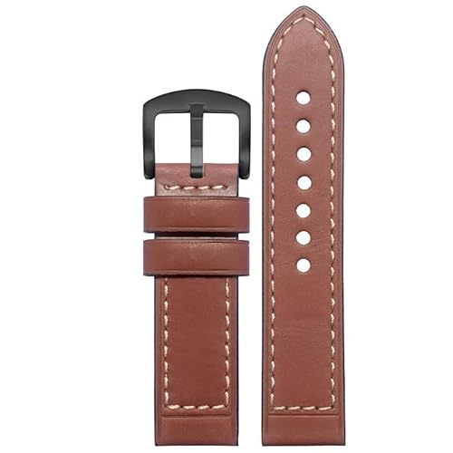 yeziu Lederarmband für Hamilton Khaki Field H70555533 H70455533 Little Red Cap Herrenarmband(Brown matteb4,20mm) von yeziu