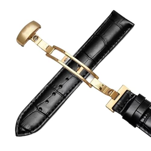 yeziu Lederarmband für Tissot Le Locle 1853 T41 Armband für Tissot Gentleman T063(Blackg1,22mm) von yeziu